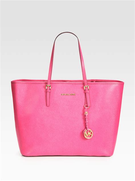 medium pink michael kors purse|Michael Kors large pink tote.